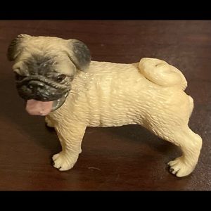 Schleich Retired 2009 Fawn Pug Figurine
